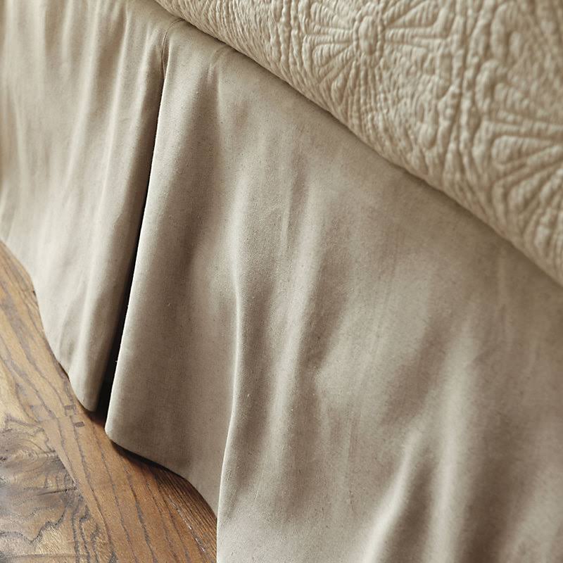 Tailored Bedskirt Off White Twill Full - Ballard Designs
