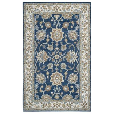 Oriental Handmade Tufted Wool Blue Area Rug Birch Lane Rug Size: Rectangle 8& x 10&