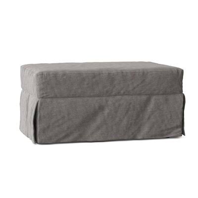Birch Lane Fairchild 44x22 Rectangle Standard Ottoman Body Fabric: Sunbrella Flagship Pewter