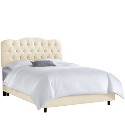 Stella Upholstered Bed Color: Cotton Twill Natural, Size: Queen