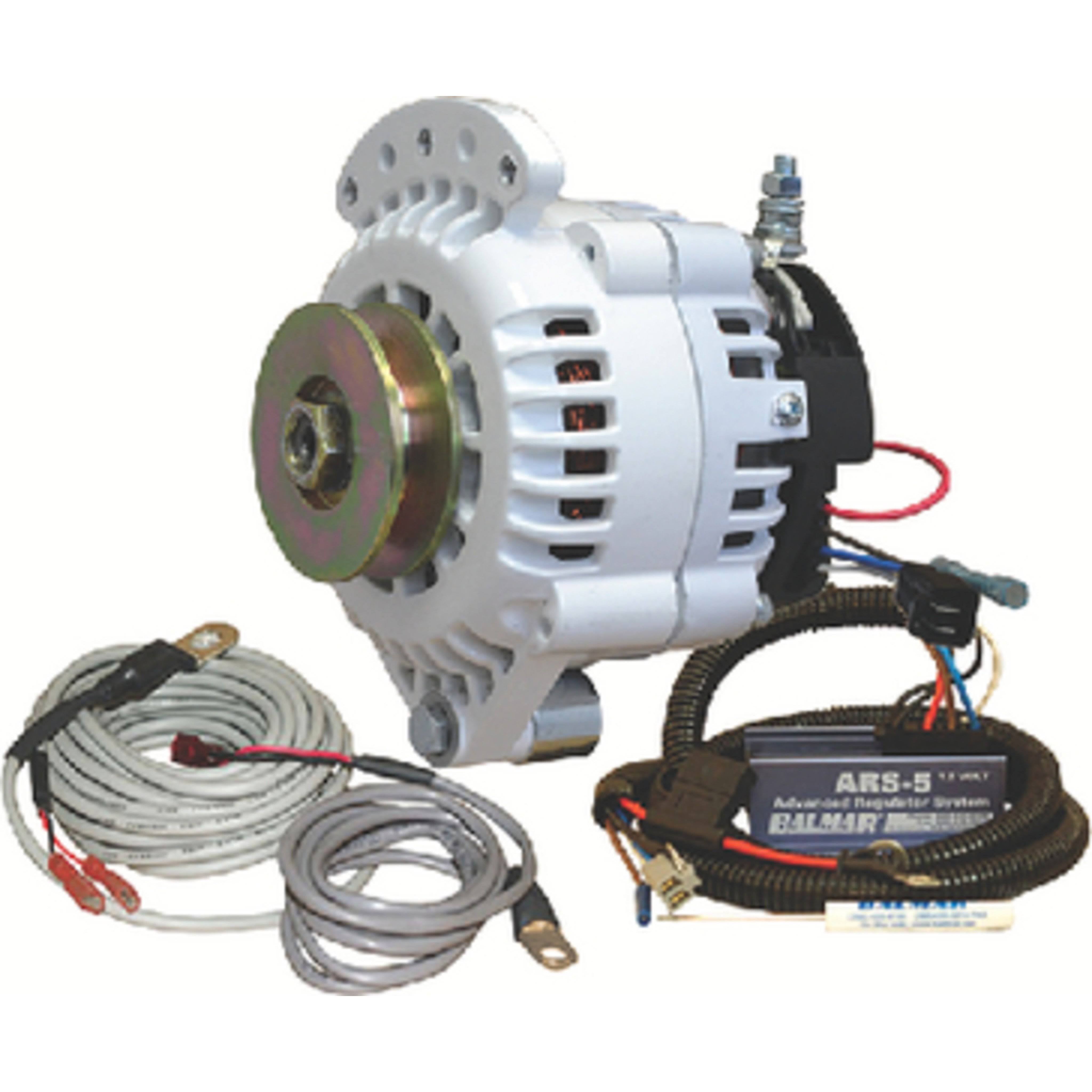 Balmar - 621 Series Alternator - Spindle Mount(Single Foot) Charging Kit - 100A - 12V
