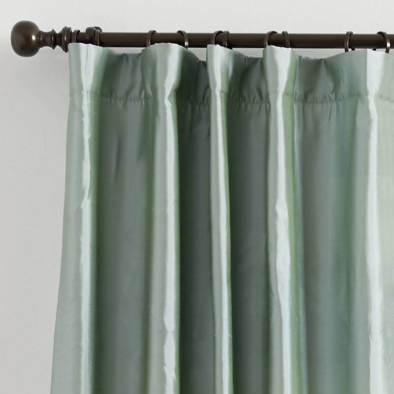 Dupioni Silk Drapery Panel Spa 96x22 - Ballard Designs