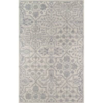 Leith Handmade Tufted Wool Gray Rug Rug Size: Rectangle 5' x 8'