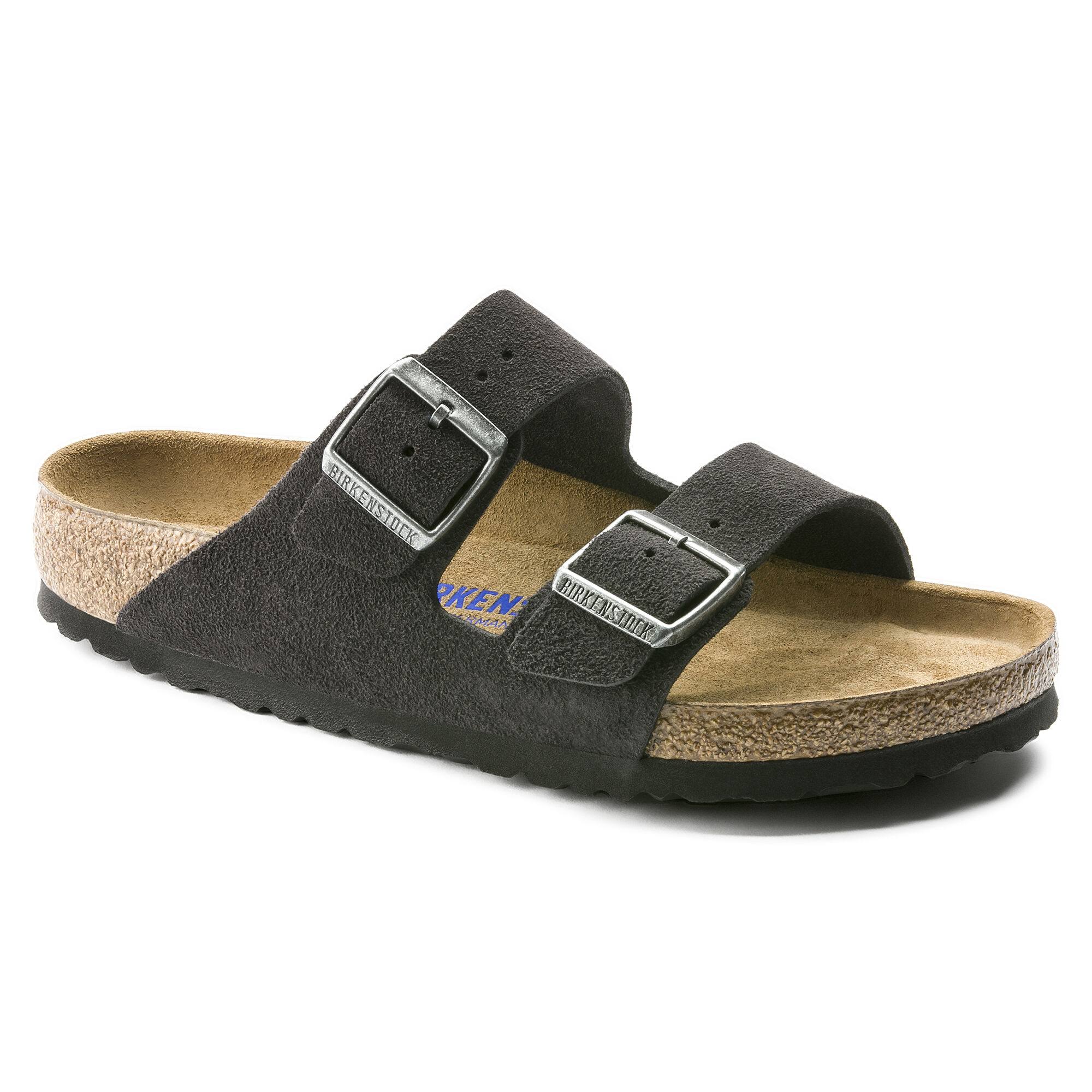 Birkenstock Arizona Velvet Gray Suede 552321 Soft Footbed Regular EU 40 41 42 EU 42 Normal/Regular Fit