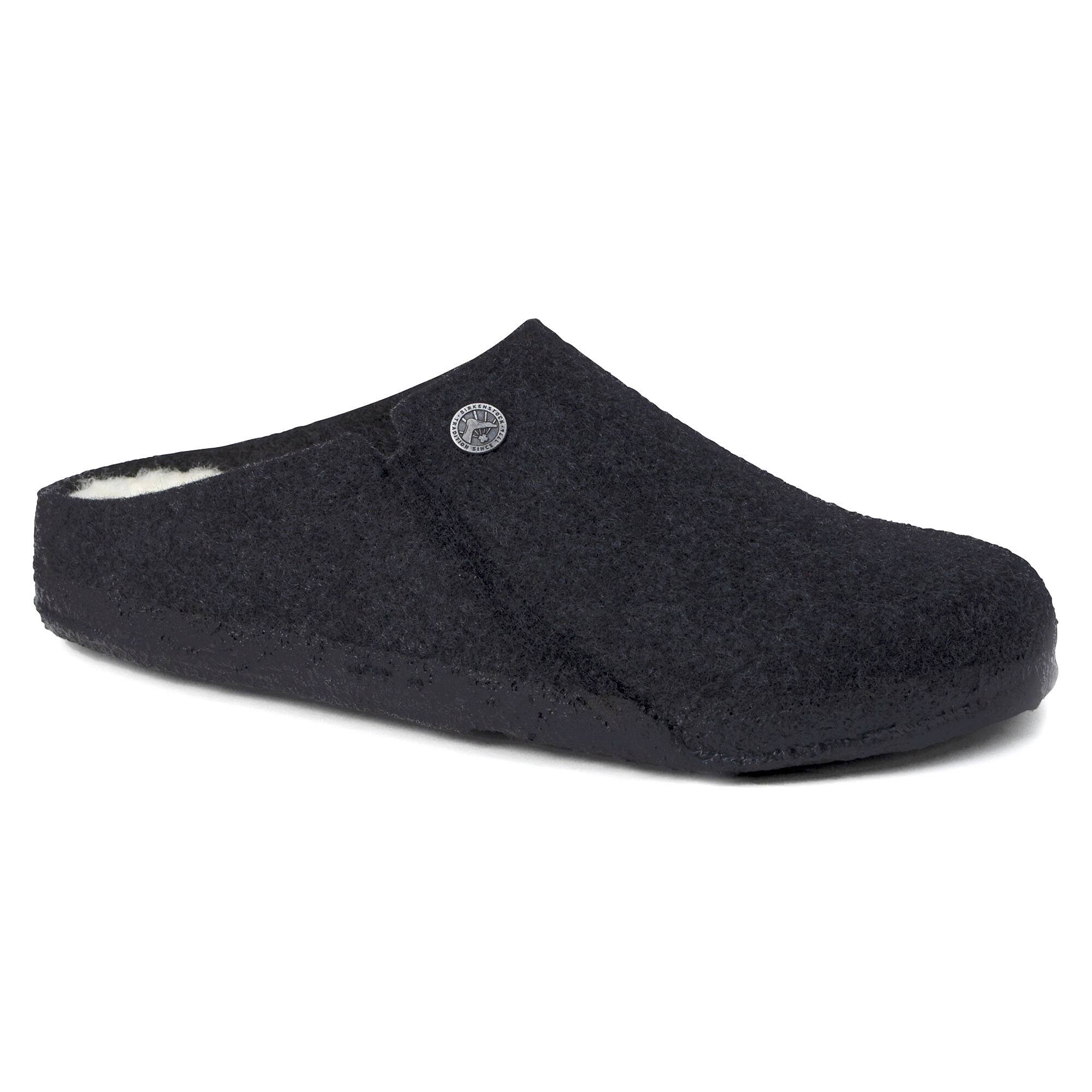Birkenstock Zermatt Wool Felt Anthracite Shearling Clogs