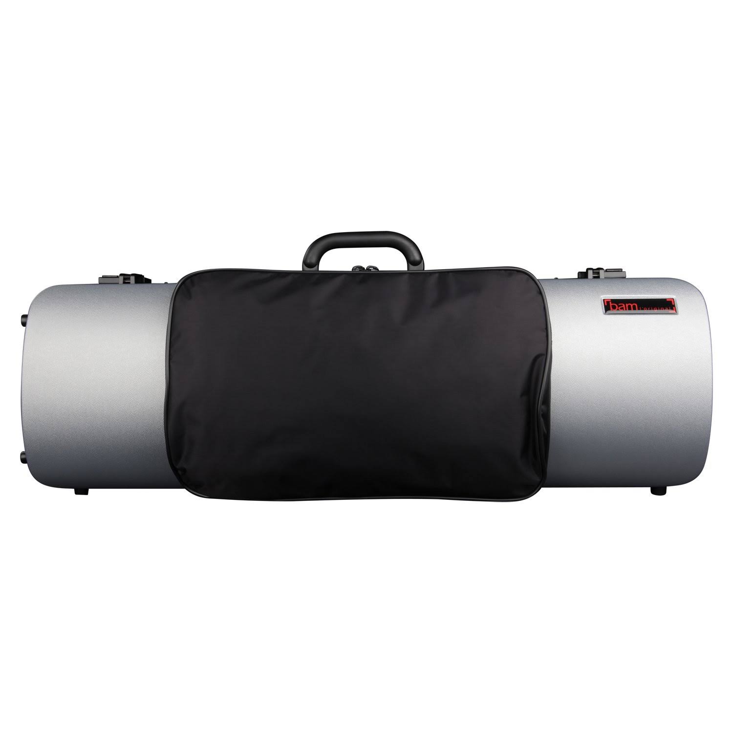 BAM 2011XLS Hightech Oblong Violin Case with Pocket Metallic Silver