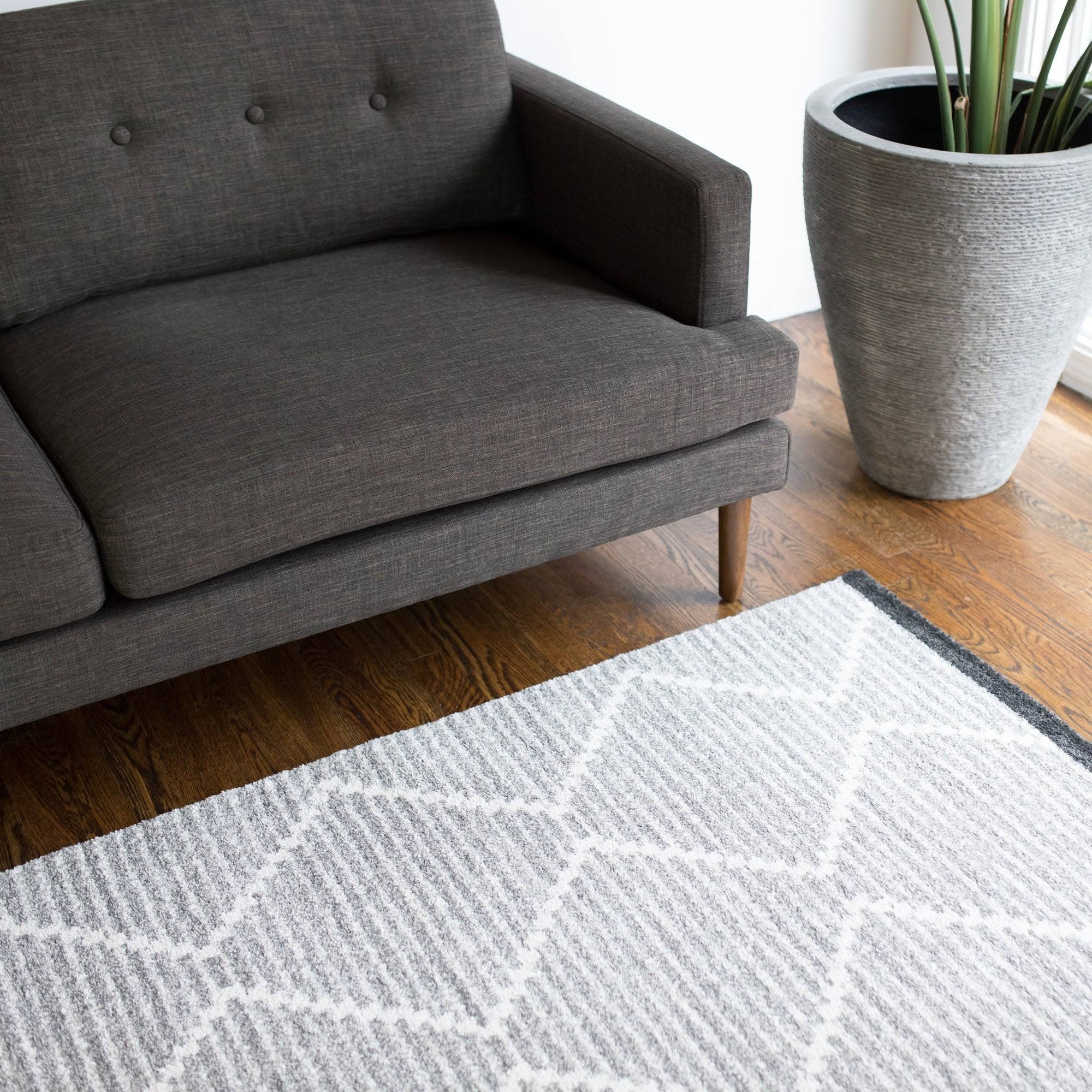 BALTA Oscar Grey 8 ft. x 10 ft. Area Rug