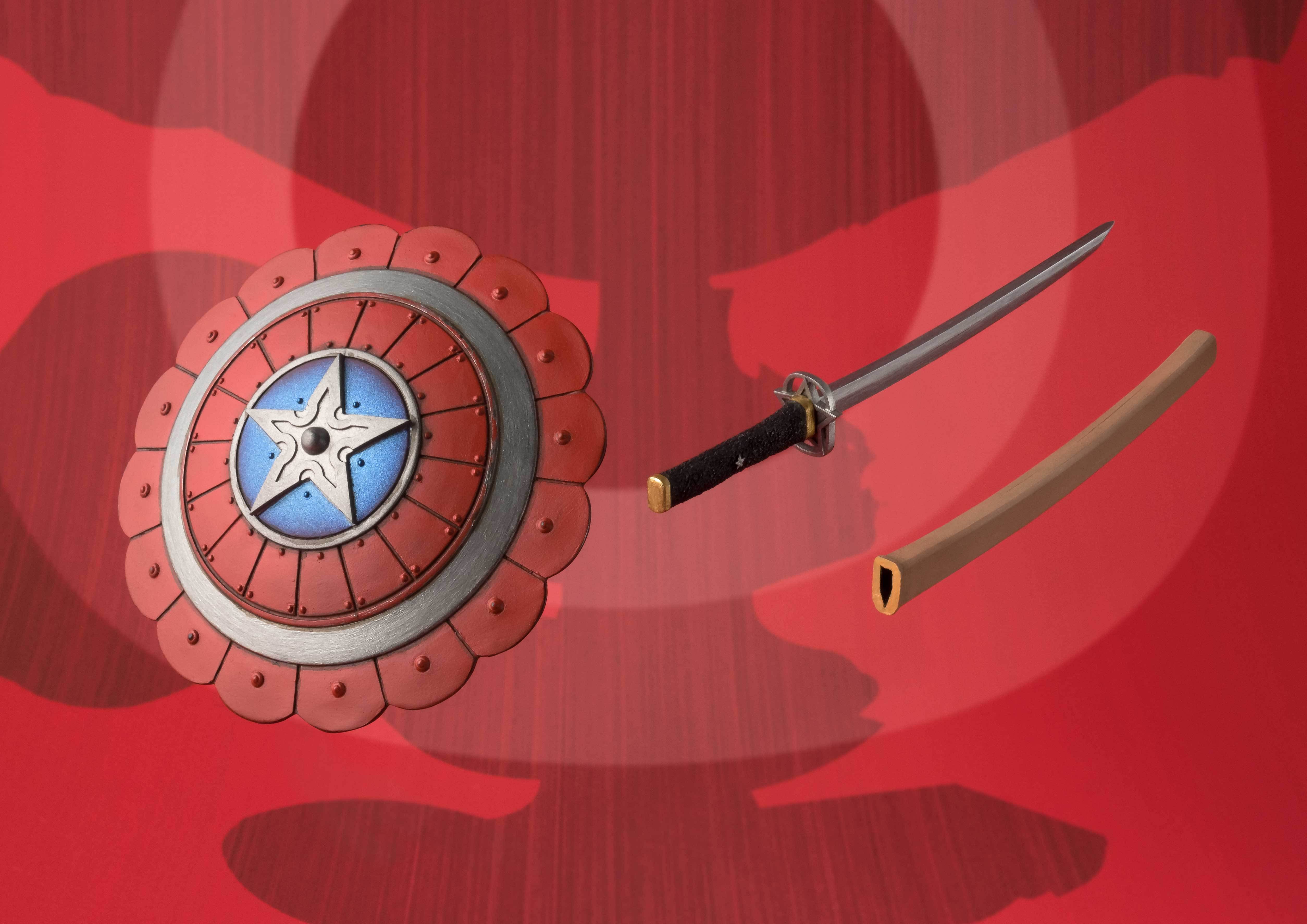 Marvel Meisho Manga Realization Samurai Captain America Action Figure