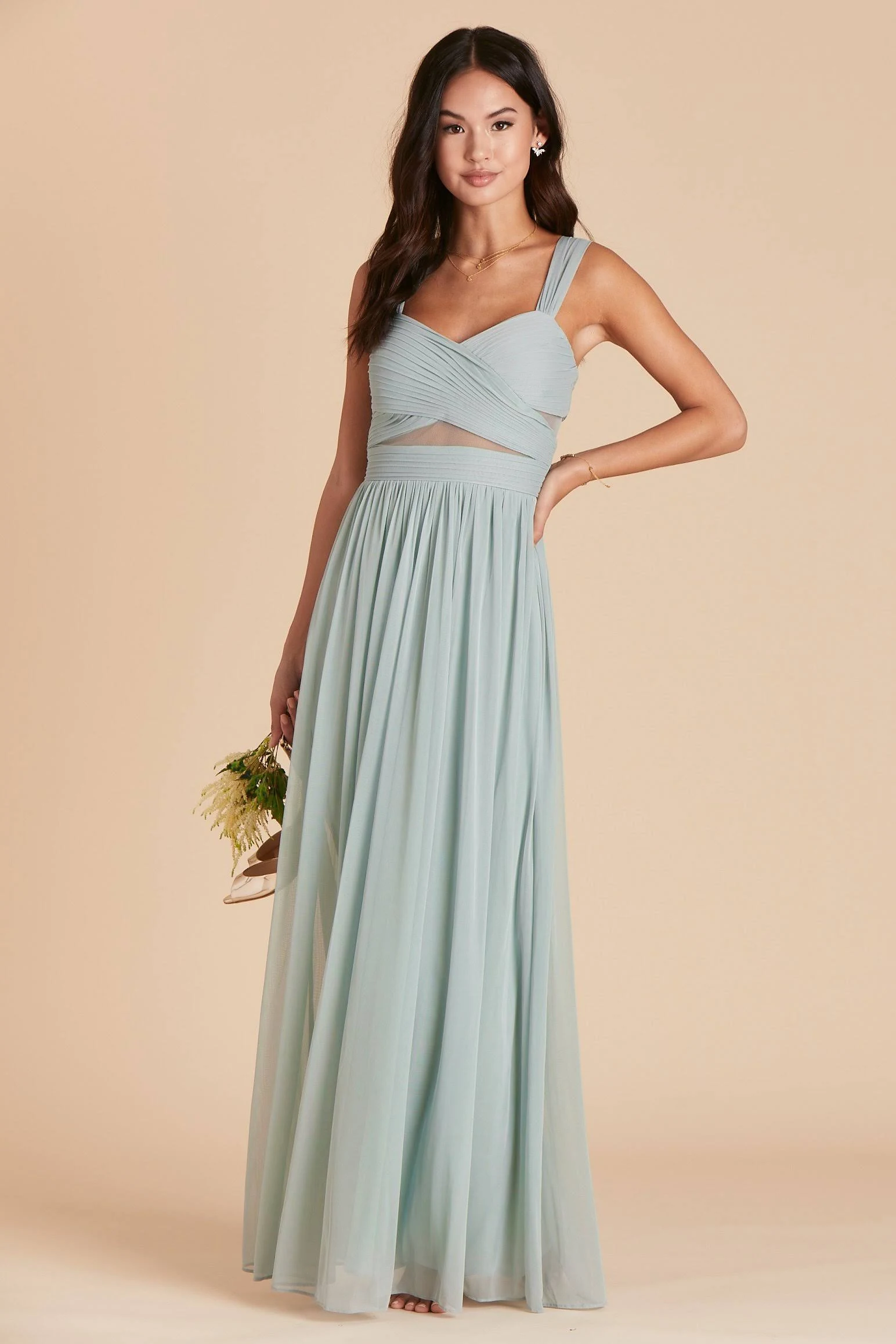 Birdy Grey Elsye Bridesmaid Dress in Sage L / Sage