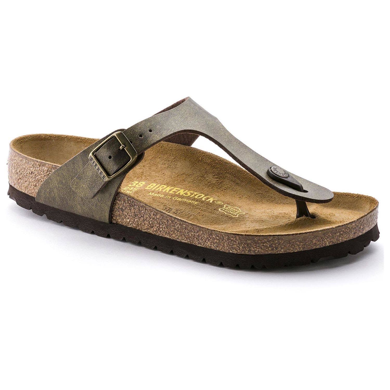 Birkenstock Women's Gizeh Sandal - 35 - Golden Brown Birko-Flor