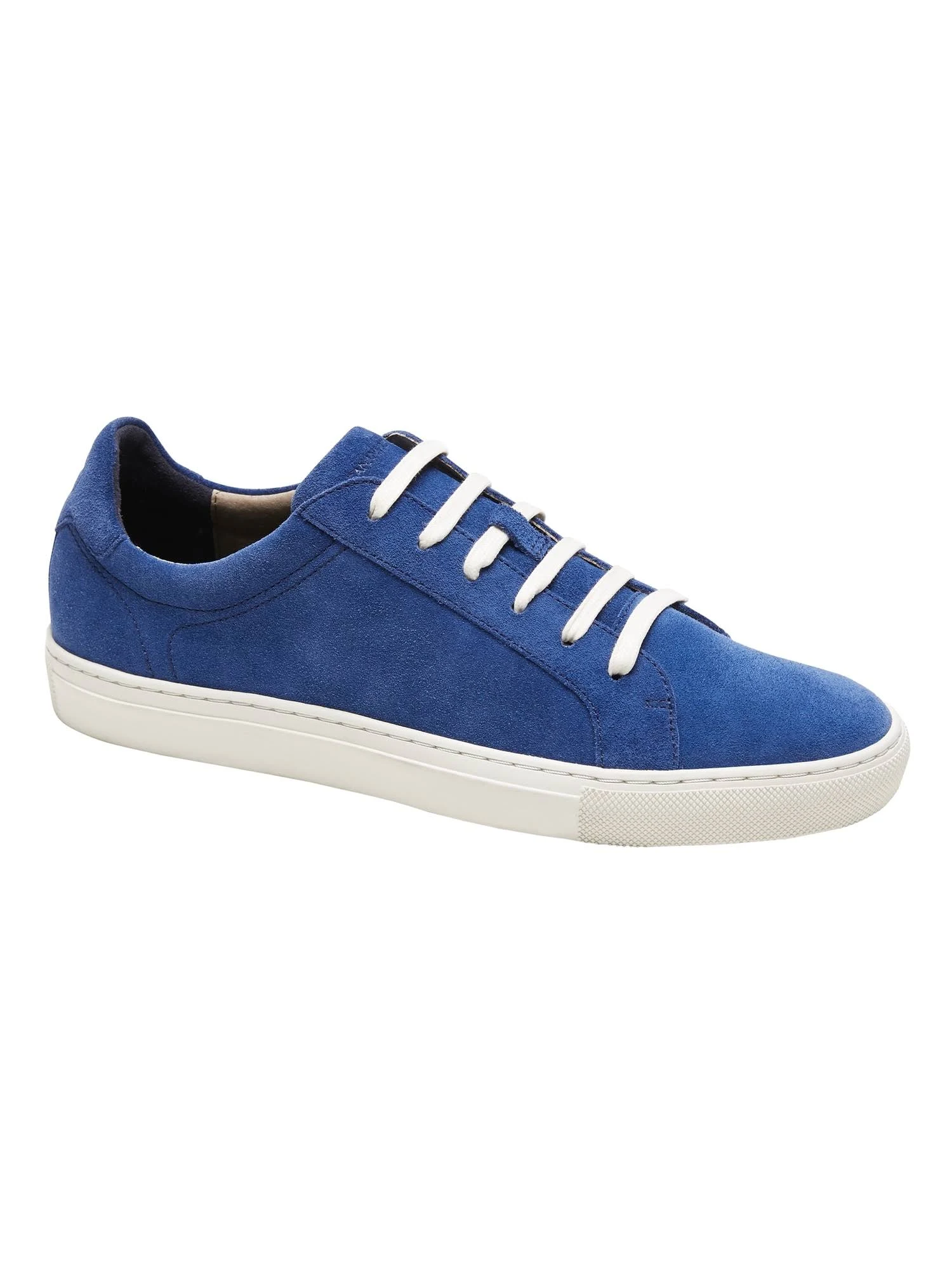 Banana Republic Men's Nicklas Suede Sneaker Blue Size 10