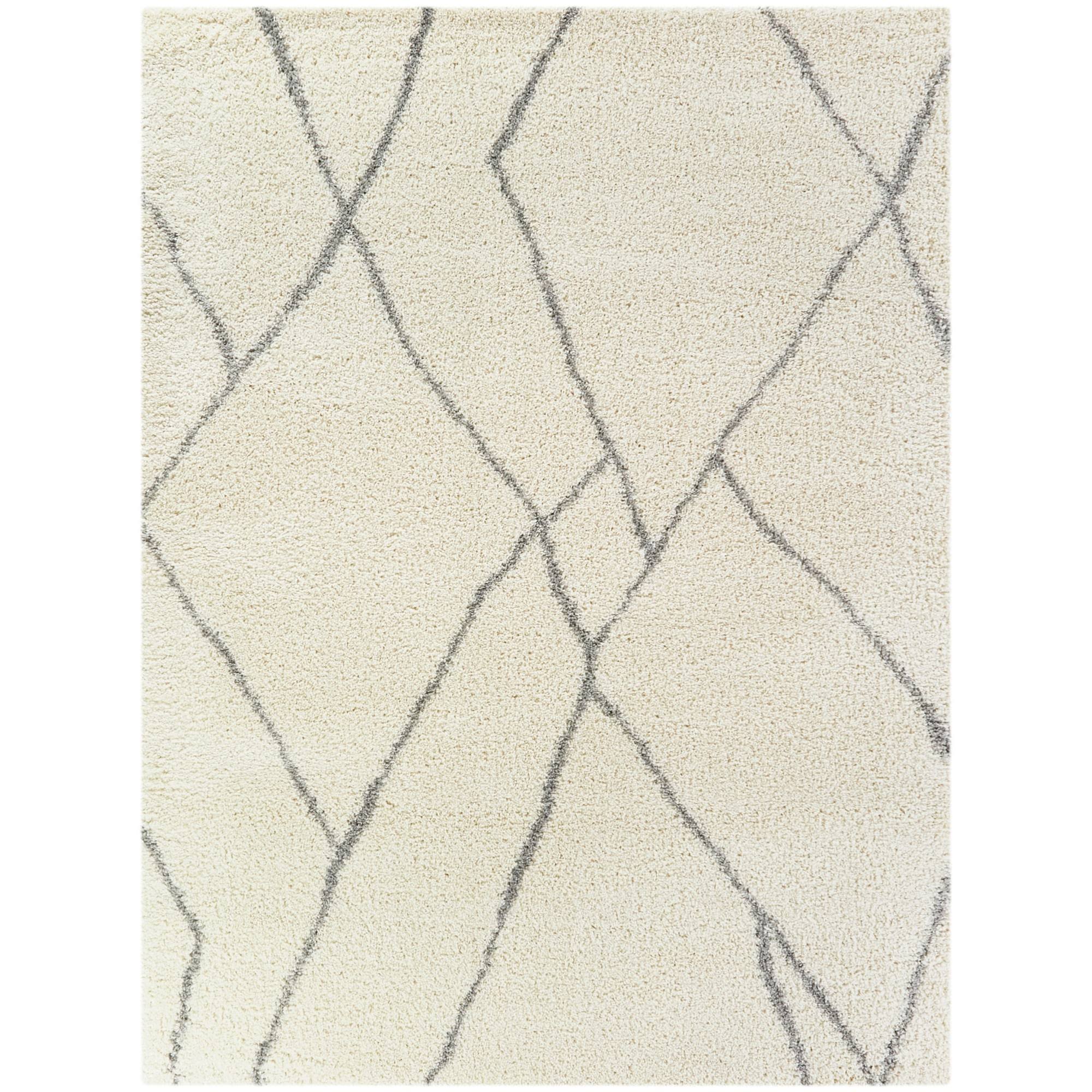 Ayden Abstract Shag Area Rug - 7&10x22 x 10& - Grey