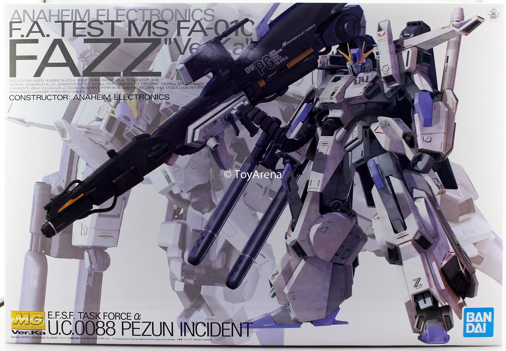 Bandai Spirits Gundam Sentinel - FAZZ (Ver.Ka) 1/100 mg Model Kit