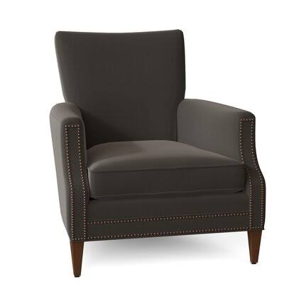 Carlitos 32x22 Wide Down Cushion Armchair Body Fabric: Spinnsol Iron