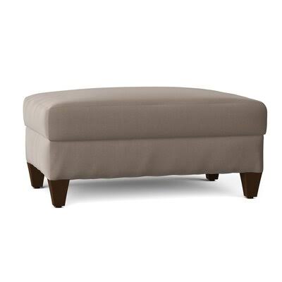 Birch Lane Fairchild 44x22 Rectangle Standard Ottoman Body Fabric: Lizzy Hemp