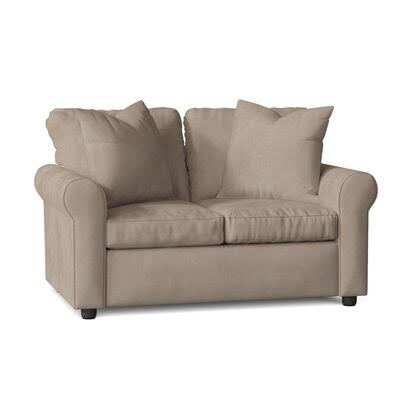 Wolsingham Cotton 60x22 Rolled Arm Loveseat Body Fabric: Tina Oyster