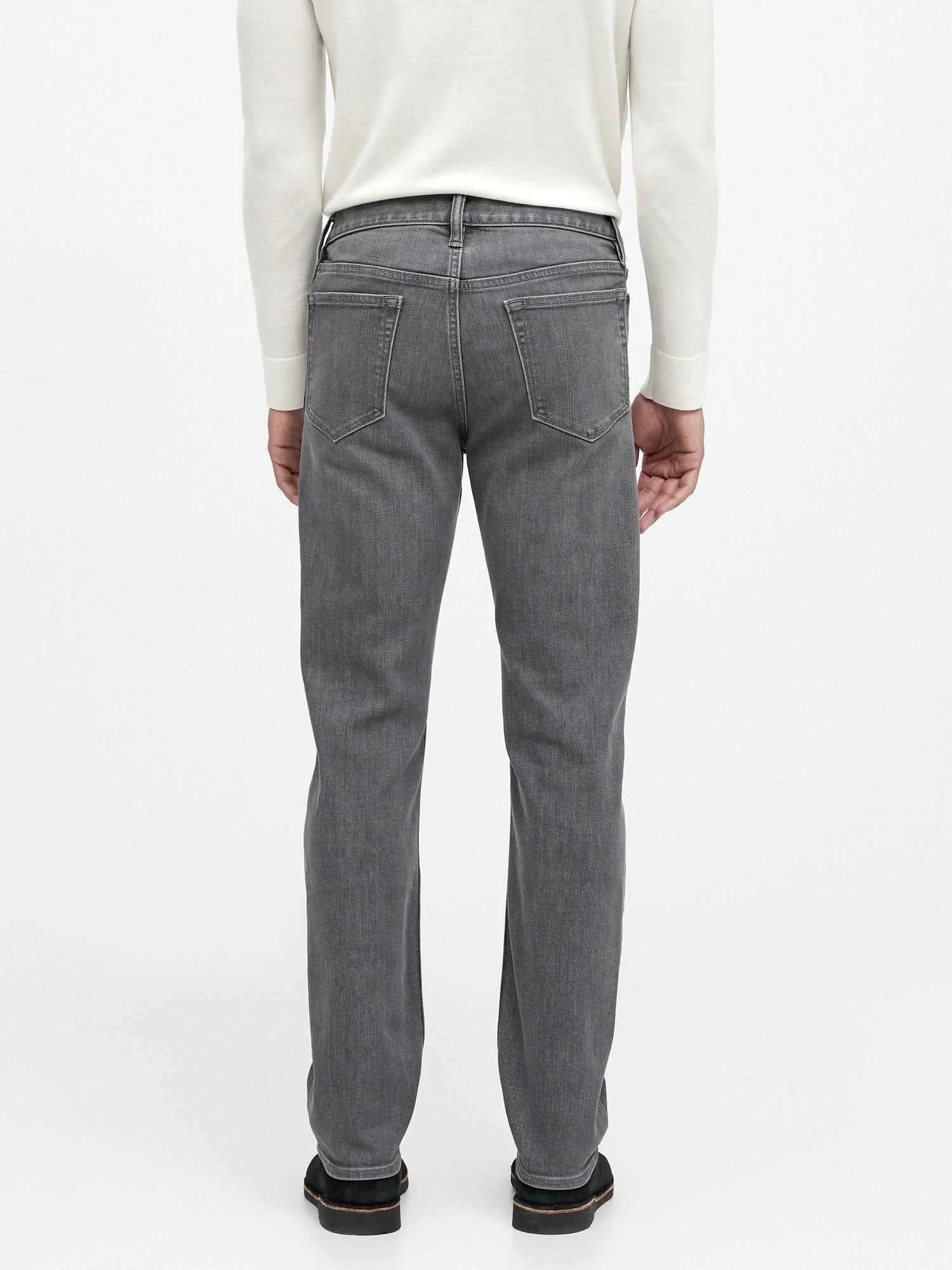 Banana Republic Men's Slim Rapid Movement Denim Jean with Coolmax Technology Slate Gray Wash Size 31W 30L