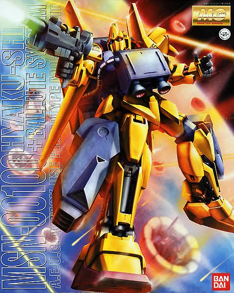 Gundam Z 1/100 mg MSN-00100 HYAKU Shiki + Ballute System Model Kit