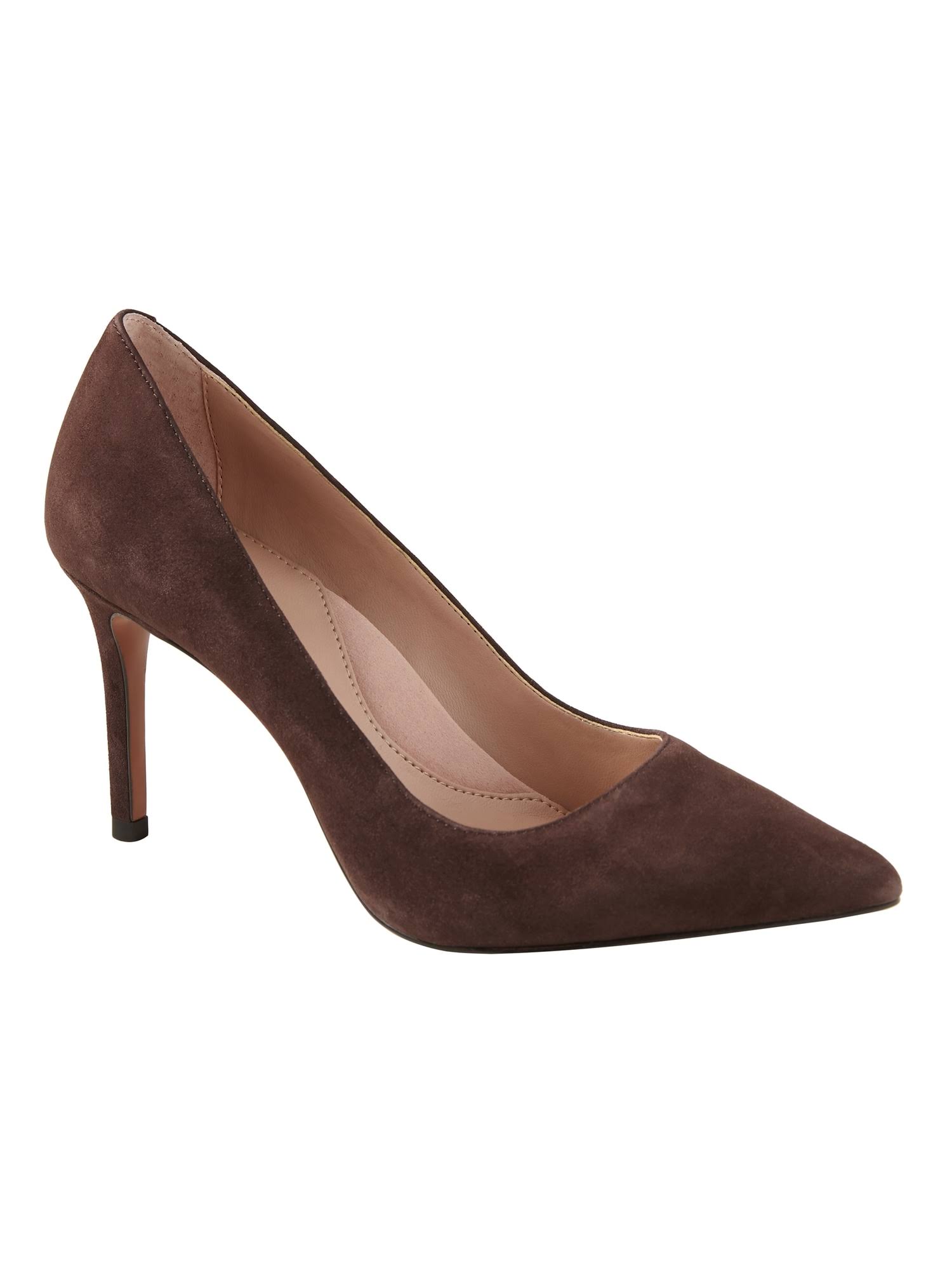 Banana Republic Women's Madison 12-Hour Pump Hue 185 Suede Size 12
