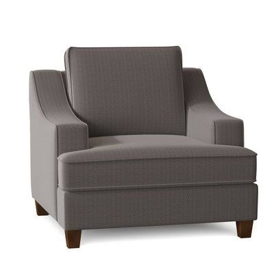 Lise 39x22 Wide Armchair Birch Lane Body Fabric: Zula Charcoal