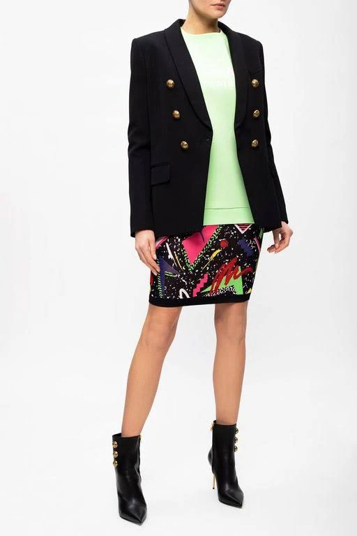 Balmain Branded Sweatshirt Green - Green - Sweatshirts
