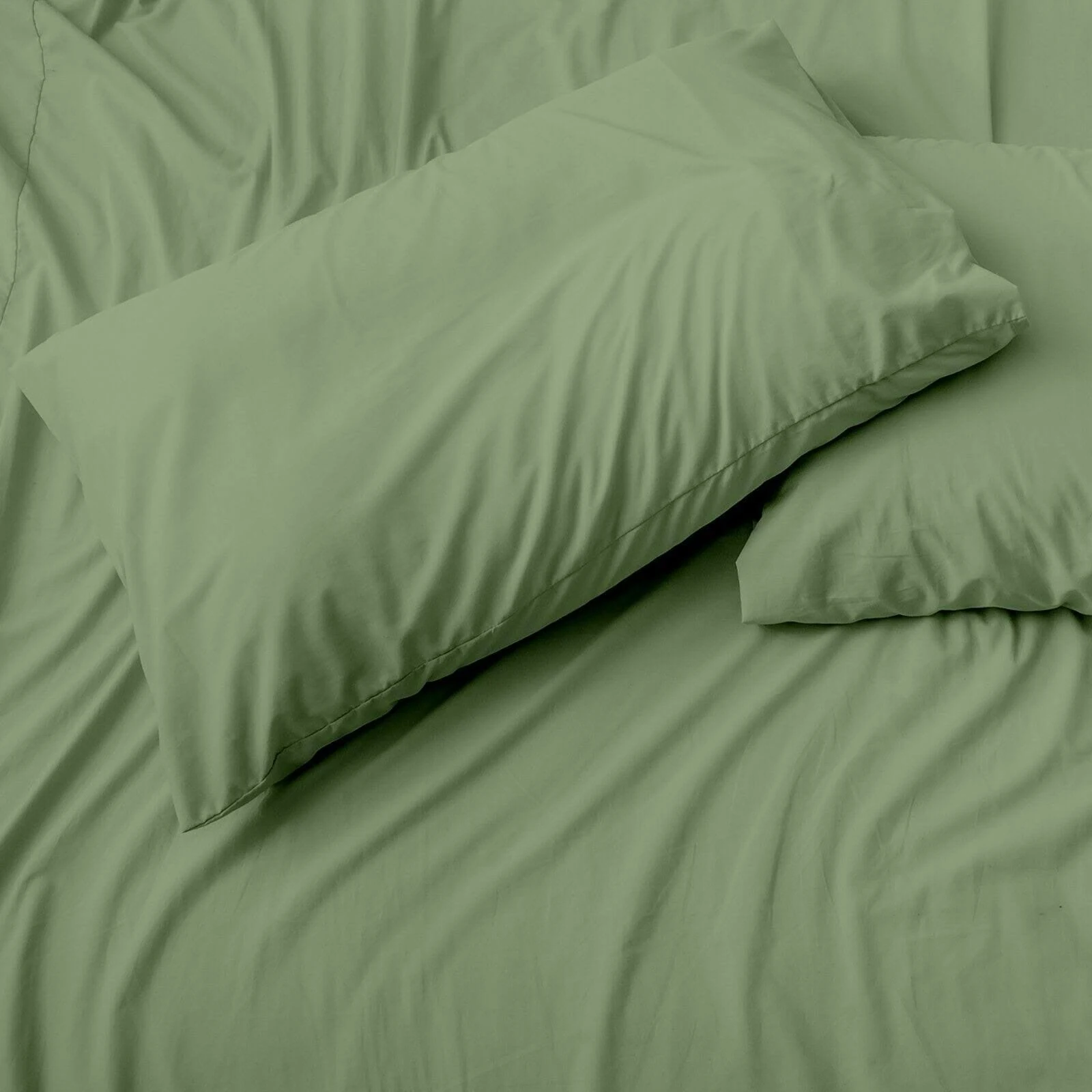 Luxury Stay Cool 1800 Count Bed Sheet Set Bamboo Feel Deep Pocket - Sage - Queen