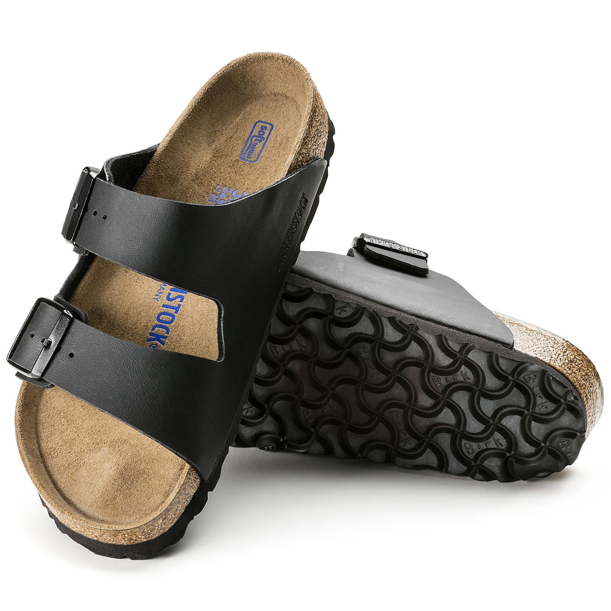 Birkenstock Women's Arizona Soft Footbed Black Birko-Flor