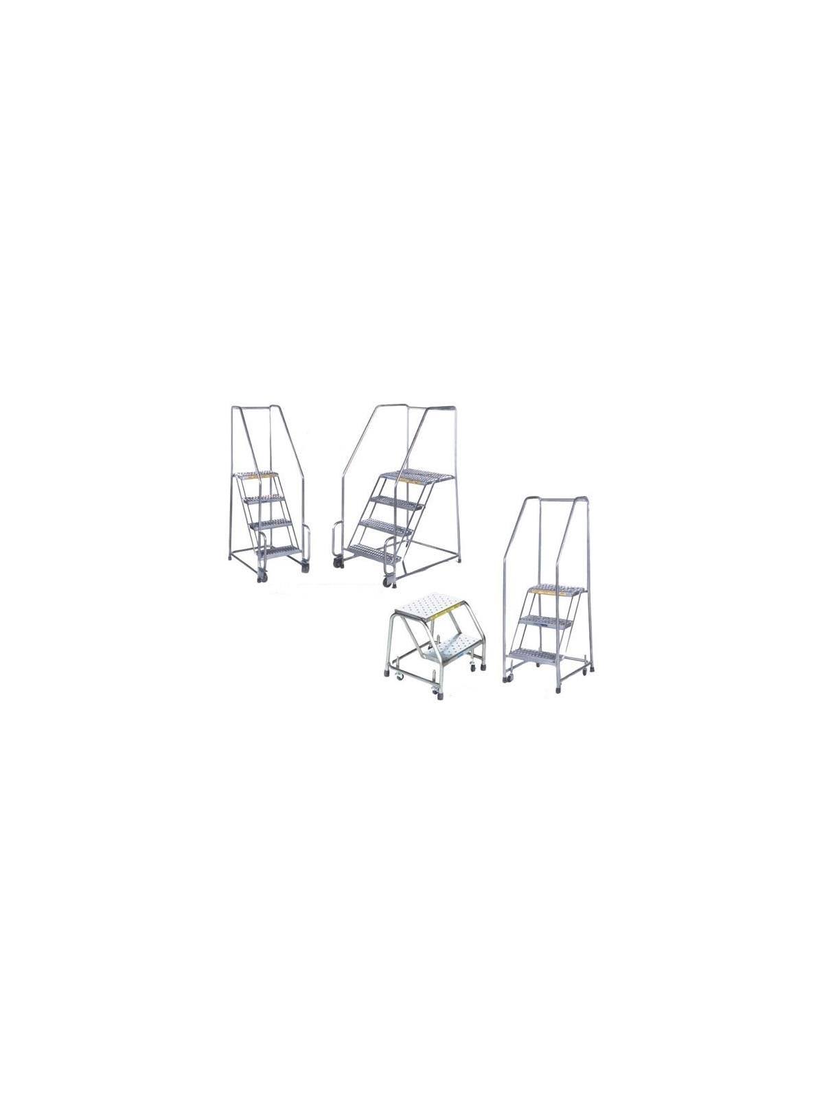 Ballymore A2SHG Rolling Ladder,aluminum,19 in.H