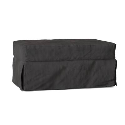 Birch Lane Fairchild 44x22 Rectangle Standard Ottoman Body Fabric: Microsuede Charcoal