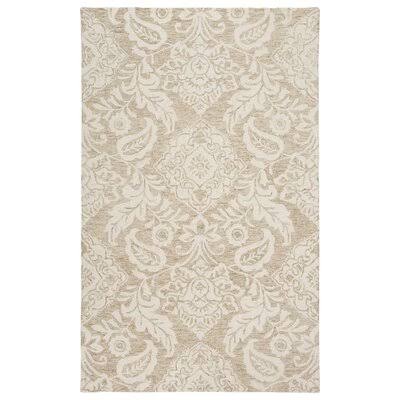 Armando Floral Handmade Tufted Taupe/Ivory Area Rug Birch LANE? Rug Size: Rectangle 8& x 10&