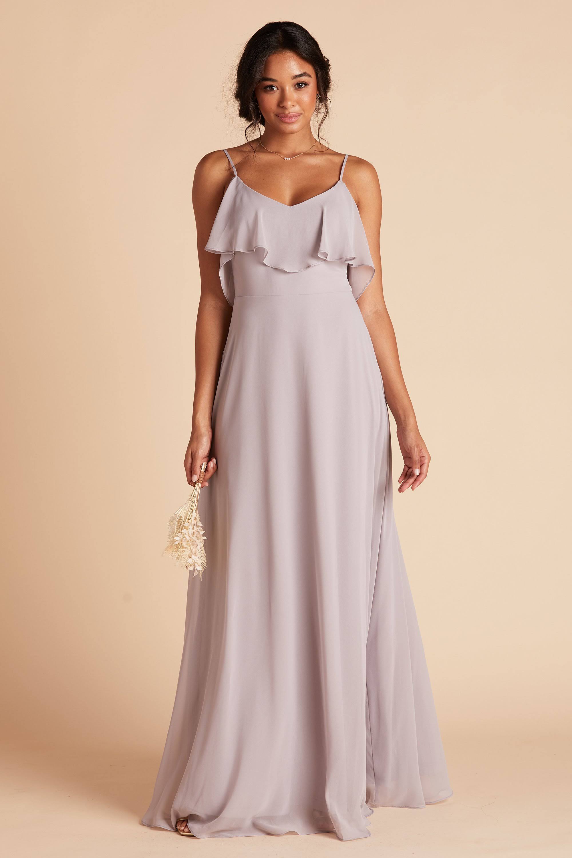 Birdy Grey Jane Convertible Chiffon Bridesmaid Dress in Lilac Xs / Lilac