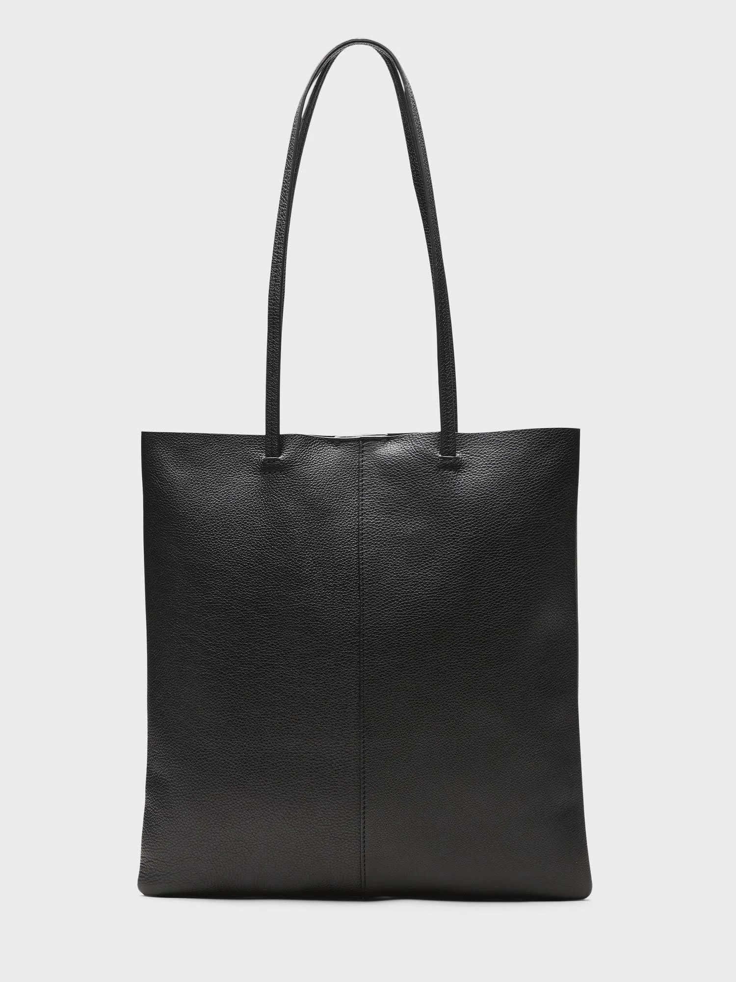 Banana Republic Women's Leather Effortless Tote Black One Size