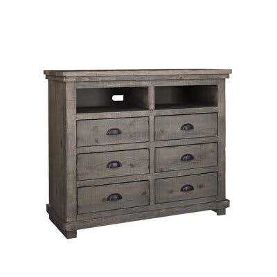 Birch Lane Lockridge 6 Drawer Media Chest Color: Weathered Gray