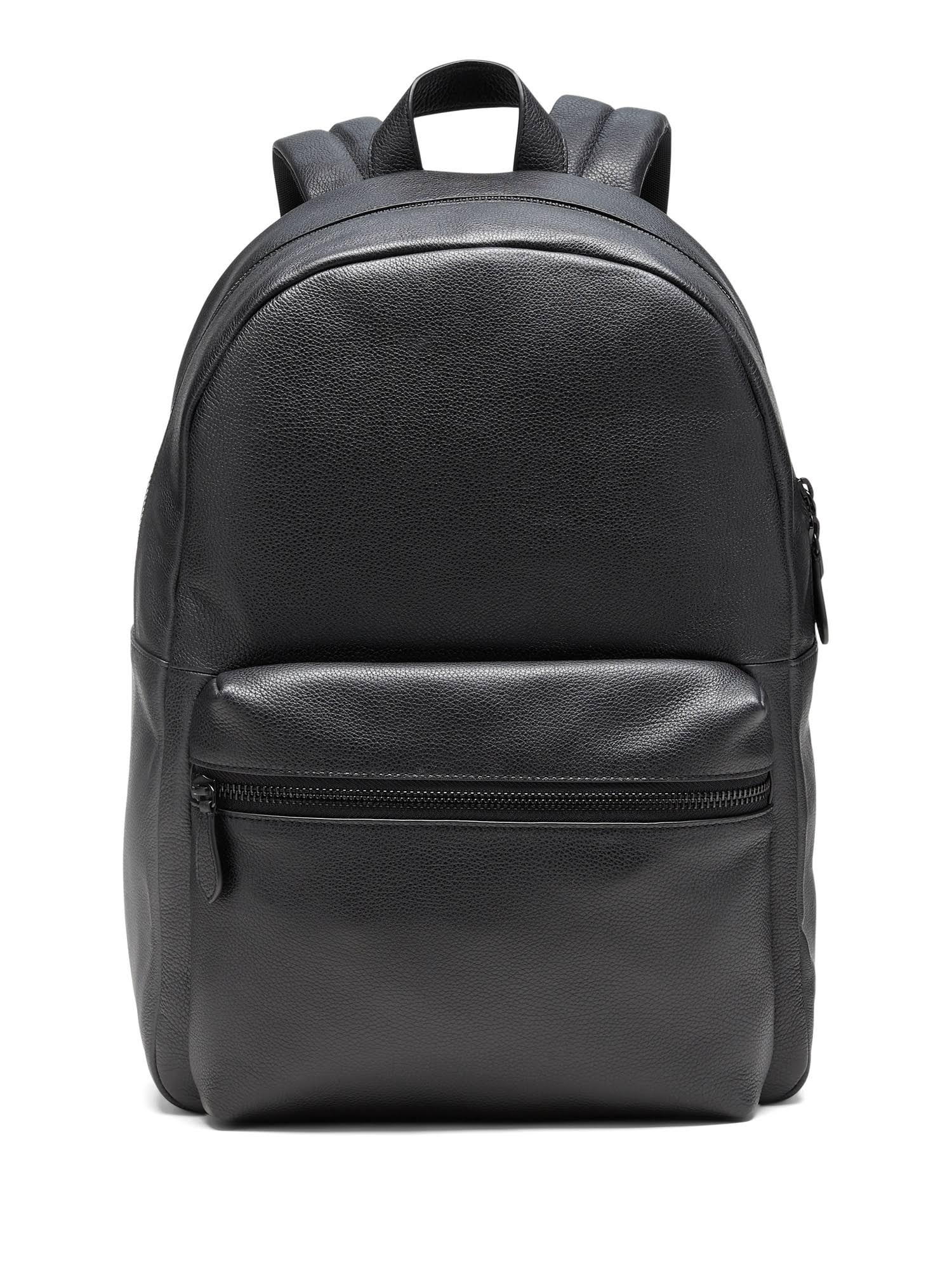 Banana Republic Men's Leather Backpack Black Regular Size One Size