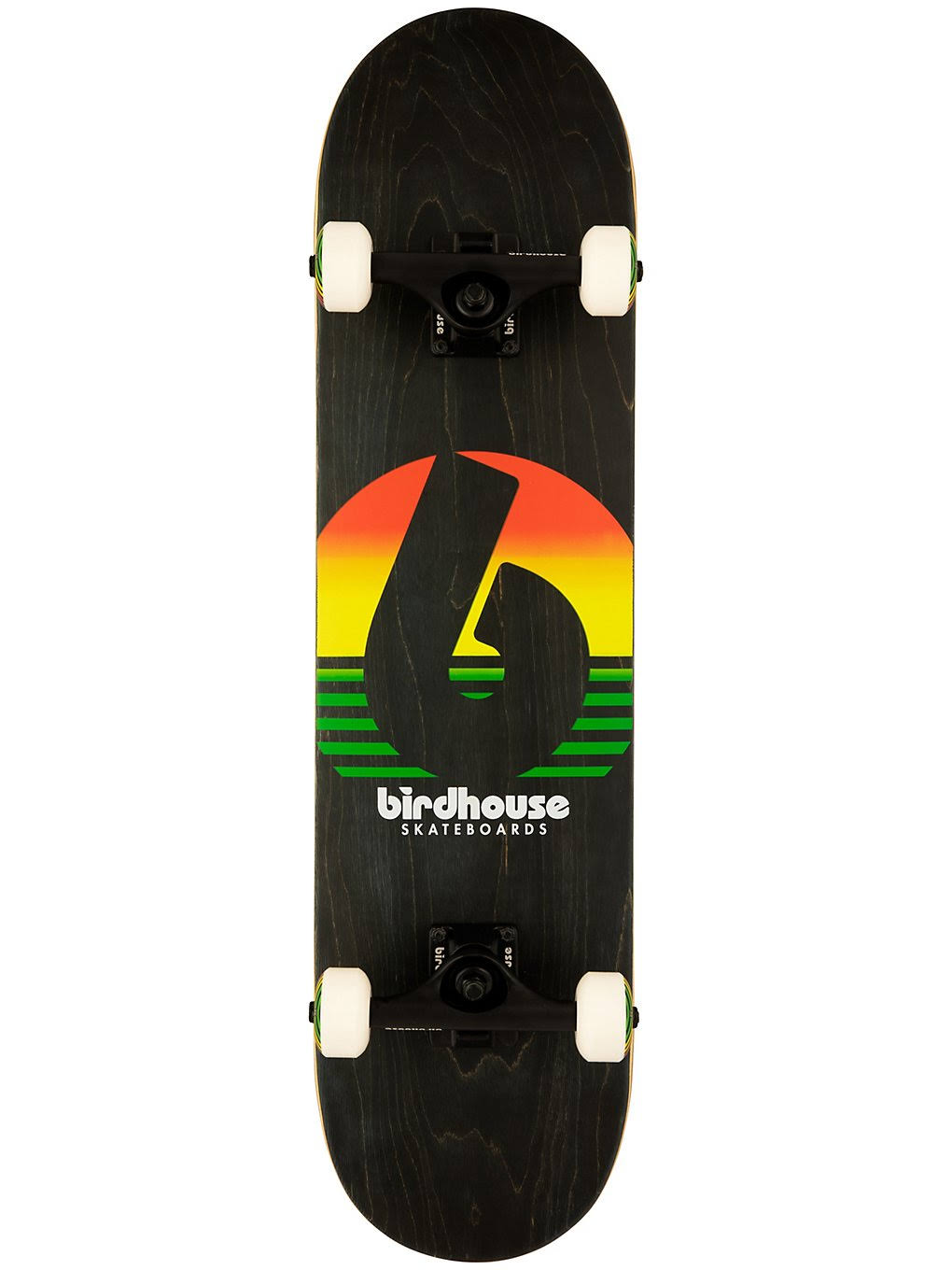 Birdhouse Stage 3 Sunset 7.75x22 Complete Skateboard - Rasta
