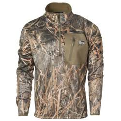 Banded Mid-Layer 1/4 Zip Fleece Pullover - Size S, Habitat