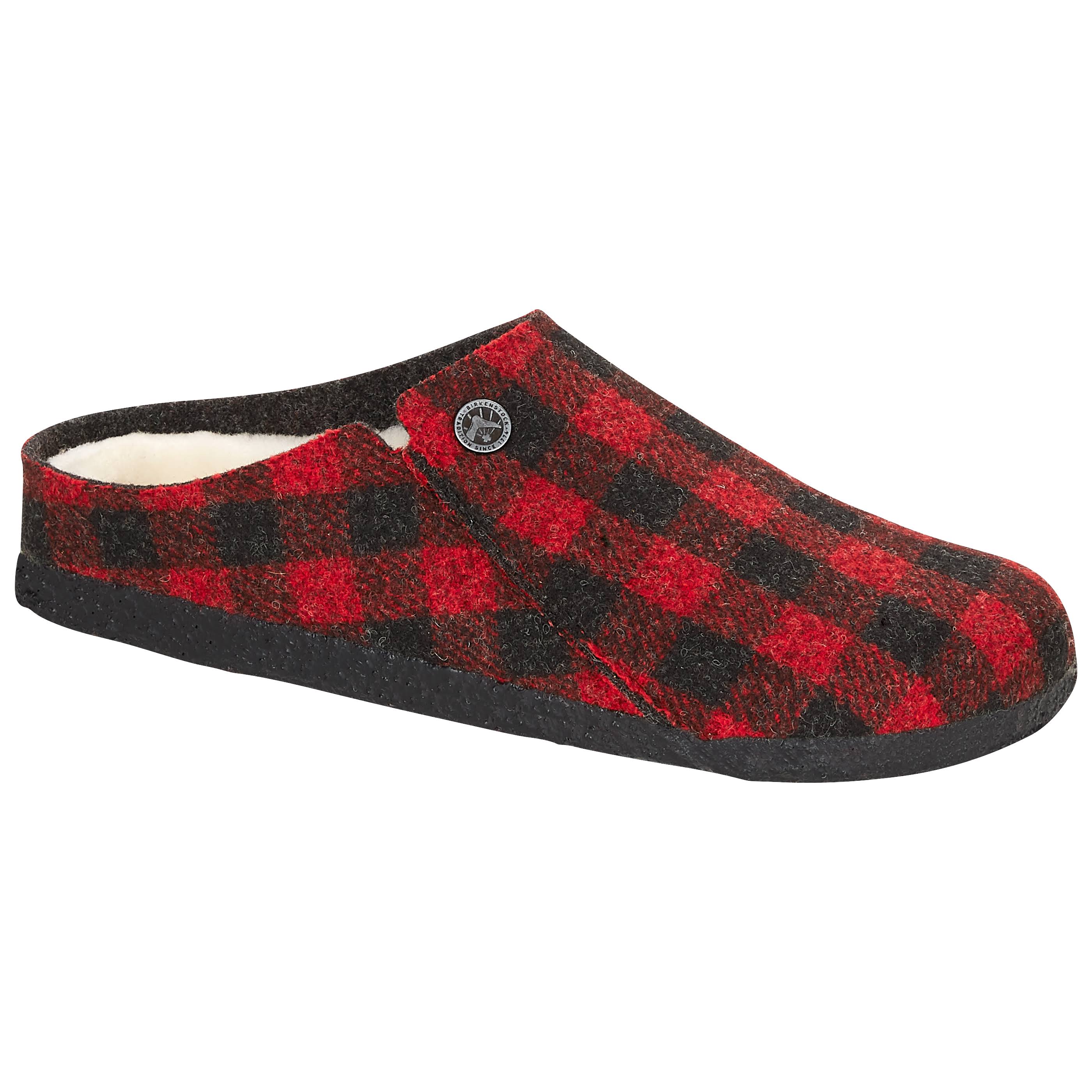 Birkenstock Zermatt Shearling Plaid Red / 38