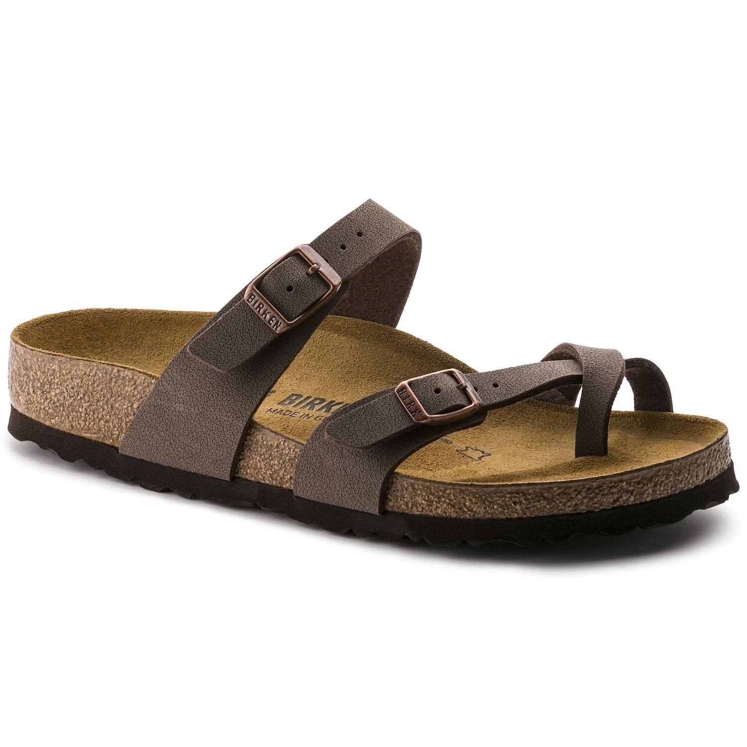 Women's Birkenstock Mayari Birko-Flor Slide Sandal, Size 8-8.5US / 39EU B - Brown