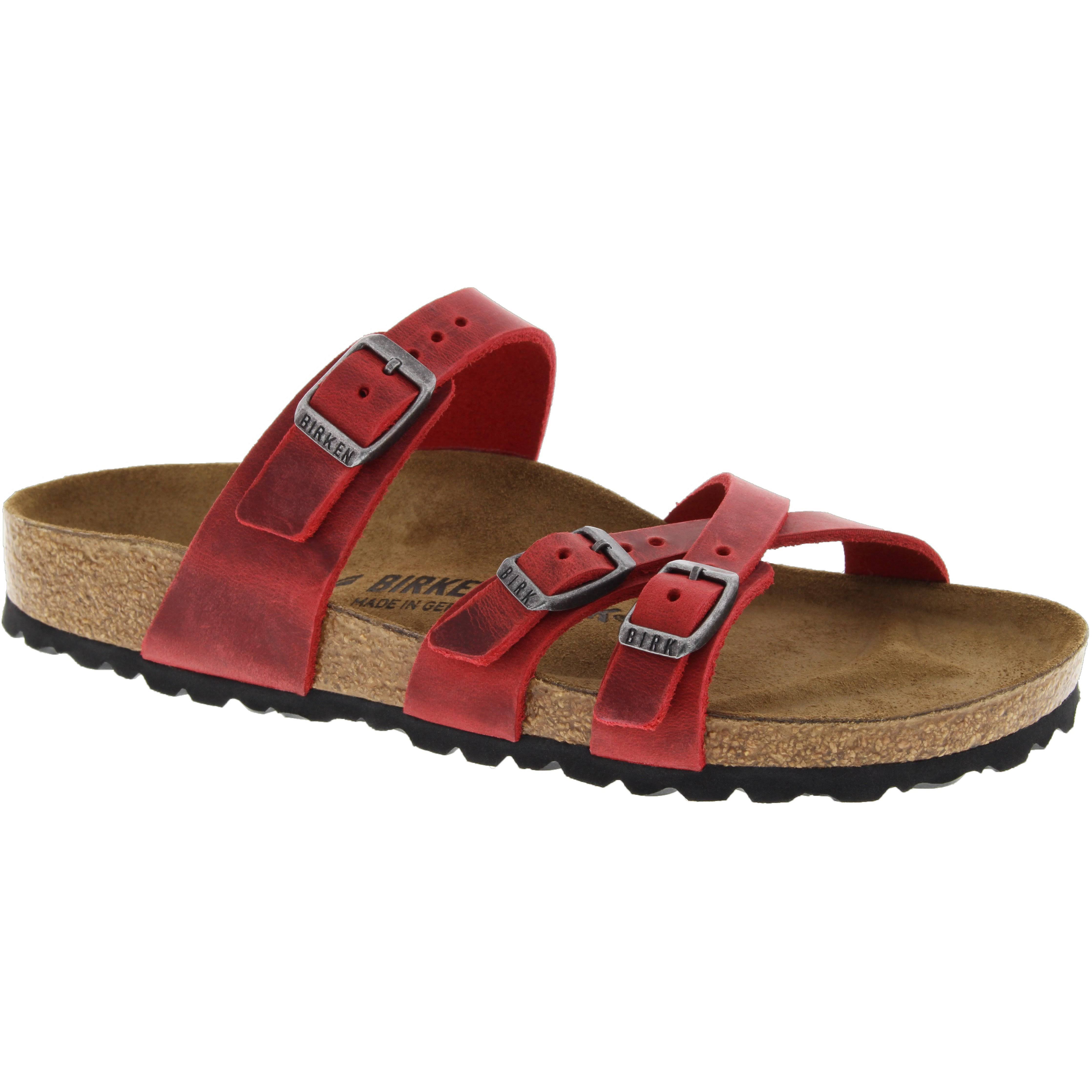Birkenstock Franca Fire Red Oiled Leather / 36 / Narrow