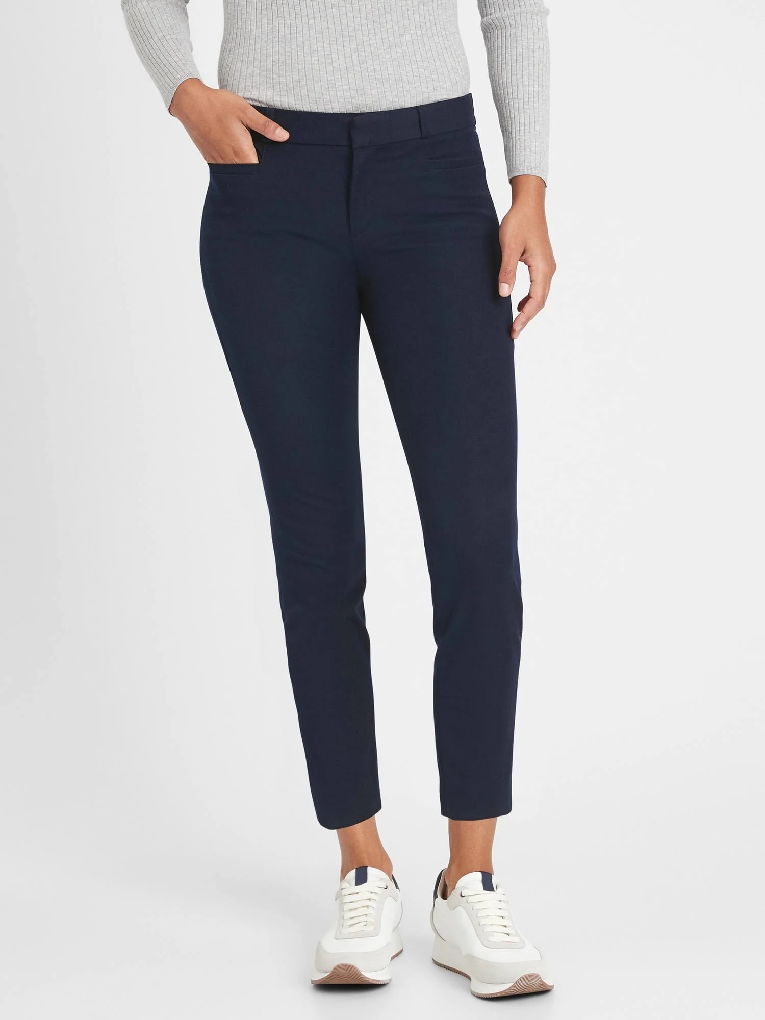 Banana Republic Women's Skinny Classic-Sloan Pant Navy Size 2 Long
