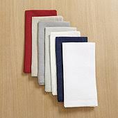 Set of 4 Marseille Linen Napkins White - Ballard Designs