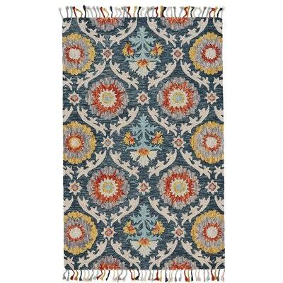 Kessel Handmade Tufted Wool Blue Area Rug Birch LANE? Rug Size: Rectangle 8& x 11&