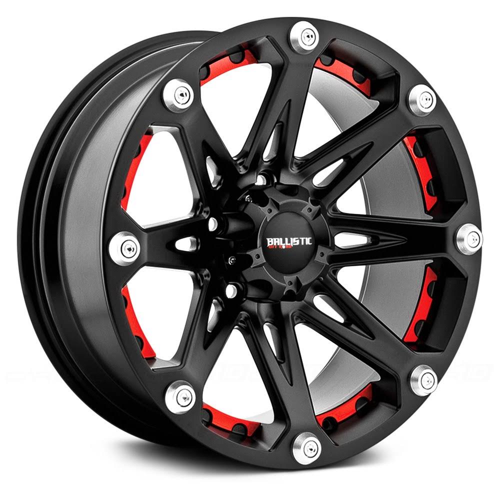 Ballistic 814 Jester 20x9 5x5.5x22 -12mm Flat Black Wheel Rim