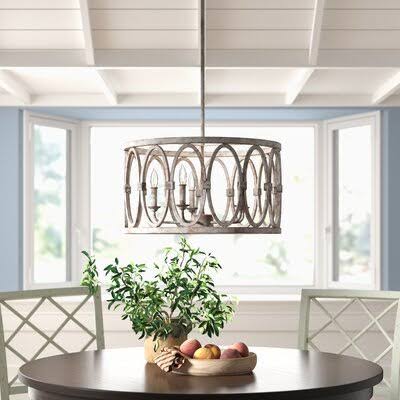 Gabel 5 - Light Candle Style Drum Chandelier