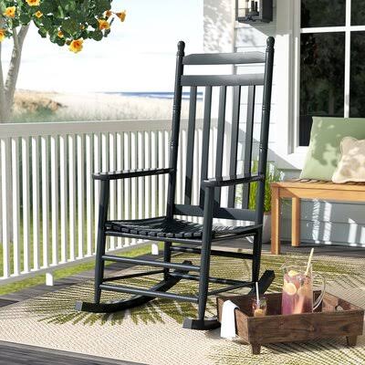 Ermera Rocking Chair Color: Black