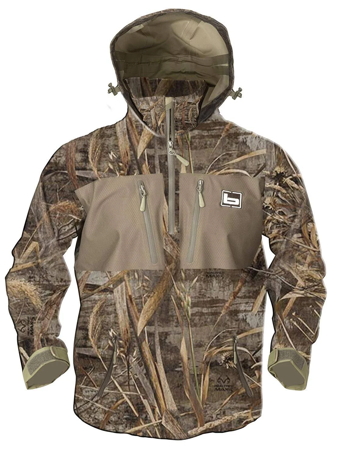 Banded Waterproof 1/4 Zip Hooded Pullover