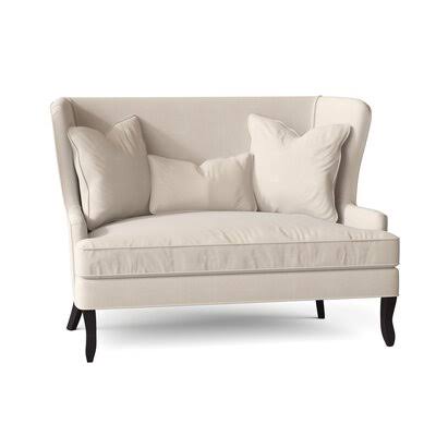 Woodbridge 59x22 Charles of London Settee Body Fabric: Bull Natural