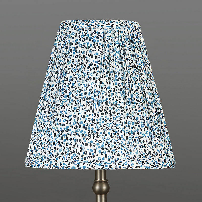 Limited Edition Lynx Pleated Buffet Shade Blue - Ballard Designs