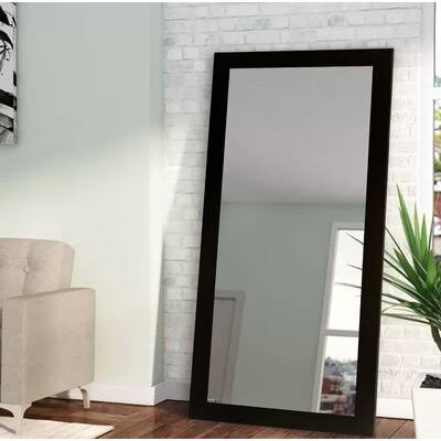 Industrial Full Length Mirror Size: 70x22 H x 31x22 W x 0.75x22 D, Finish: Black