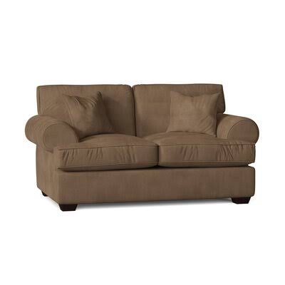 Workington 67x22 Rolled Arm Loveseat Body Fabric: Tina Coffee